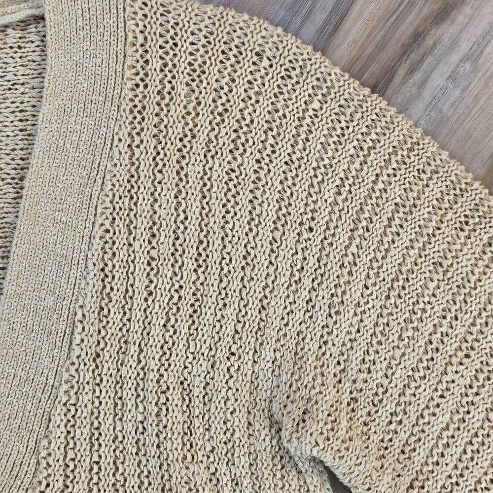 Ruby Rd Tan Knit Single Button Cardigan Sweater L… - image 5